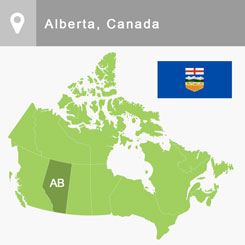 Alberta map