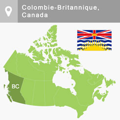 British Columbia map