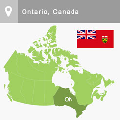 Ontario map